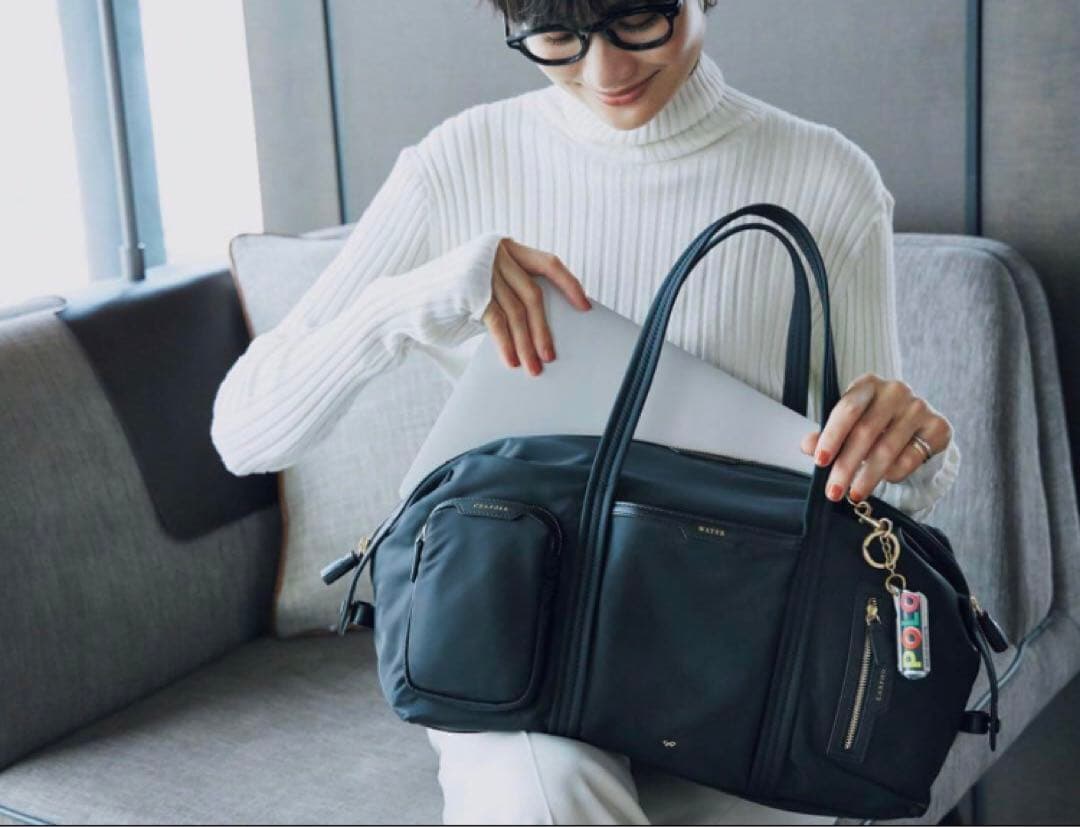 ◆完売品◆ANYA HINDMARCH◆インフライトバッグ◆ボストンバッグ
