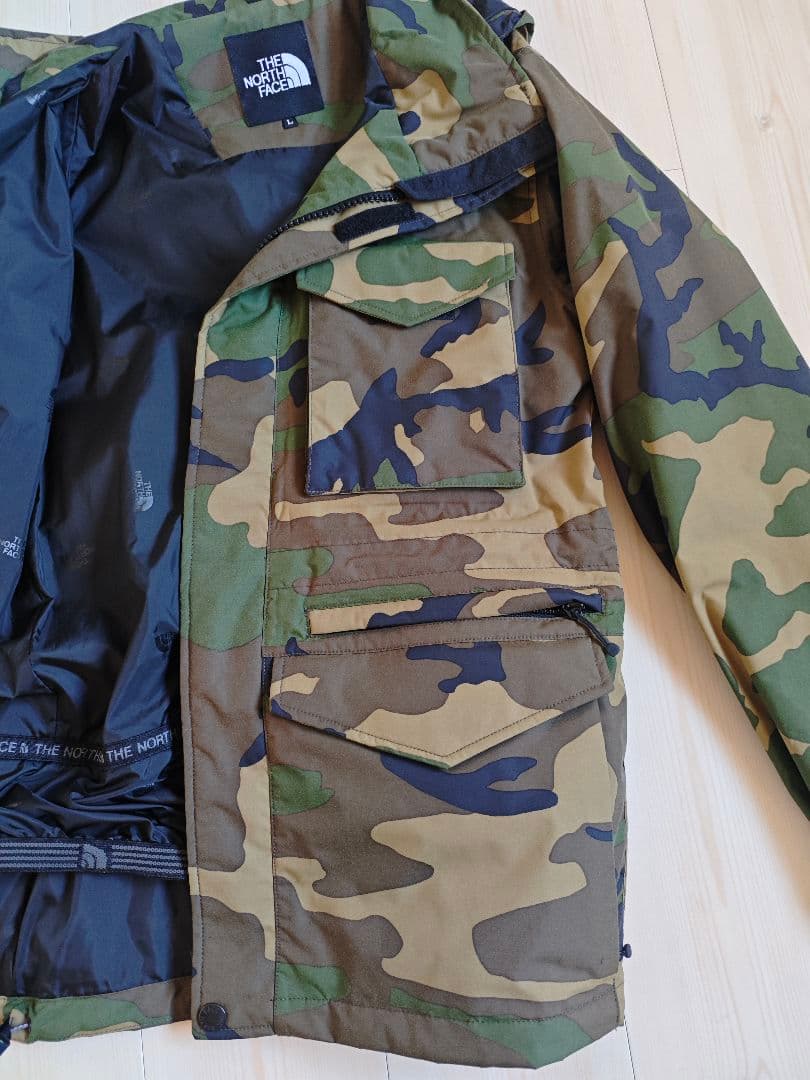 THENORTHFACE　迷彩　スキー ウェア　メンズ　Ｌ