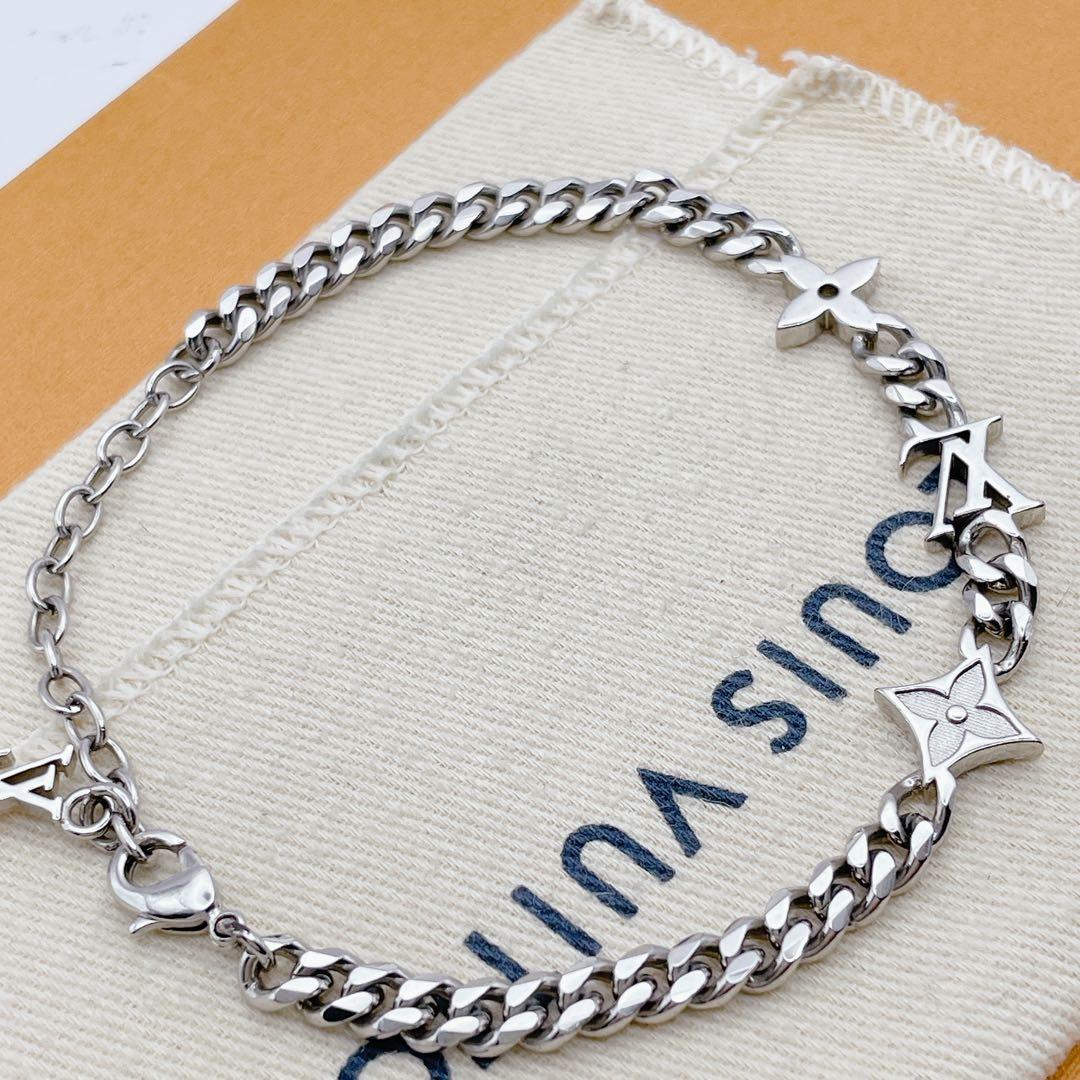 LOUIS VUITTON ブレスレット　ブラスレ　ロウ　チェーン　モノグラム