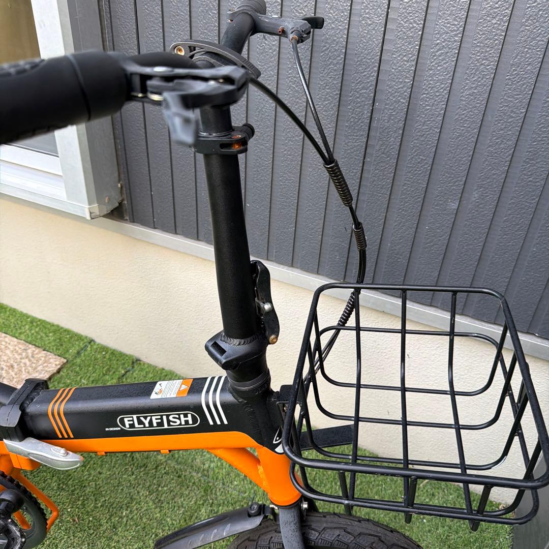 大阪発　ジャンクFLYFISH 電動アシスト自転車 オレンジ　引取り限定