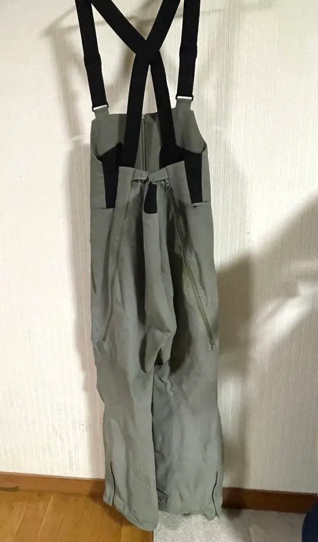 unfudge　PEEP BIB PANTS ビブパン　XL オリーブグリーン