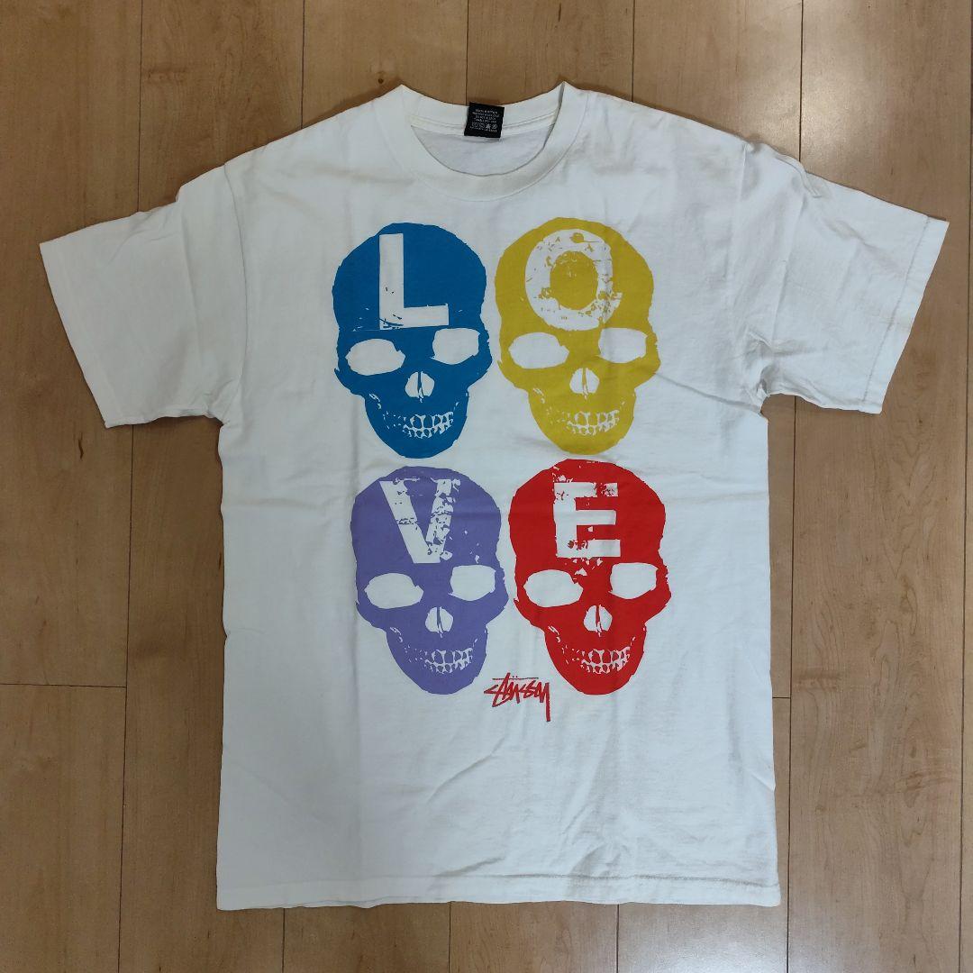 最終価格】Stussy LOVE HATE Tシャツ M - メルカリ