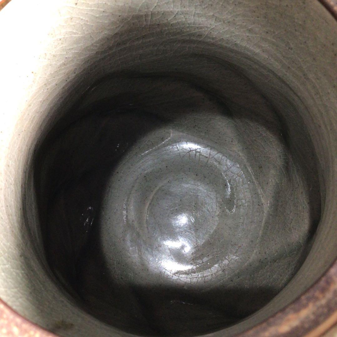 N165 水指 『明神窯 岡本高始造』『練上水指』 共箱 茶道具 - メルカリ