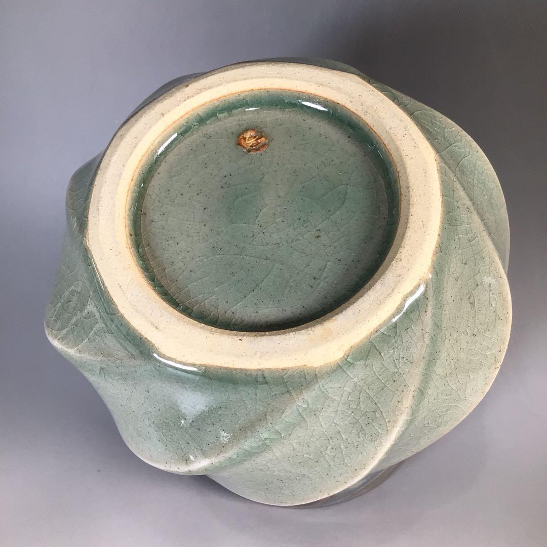 N165 水指 『明神窯 岡本高始造』『練上水指』 共箱 茶道具 - メルカリ