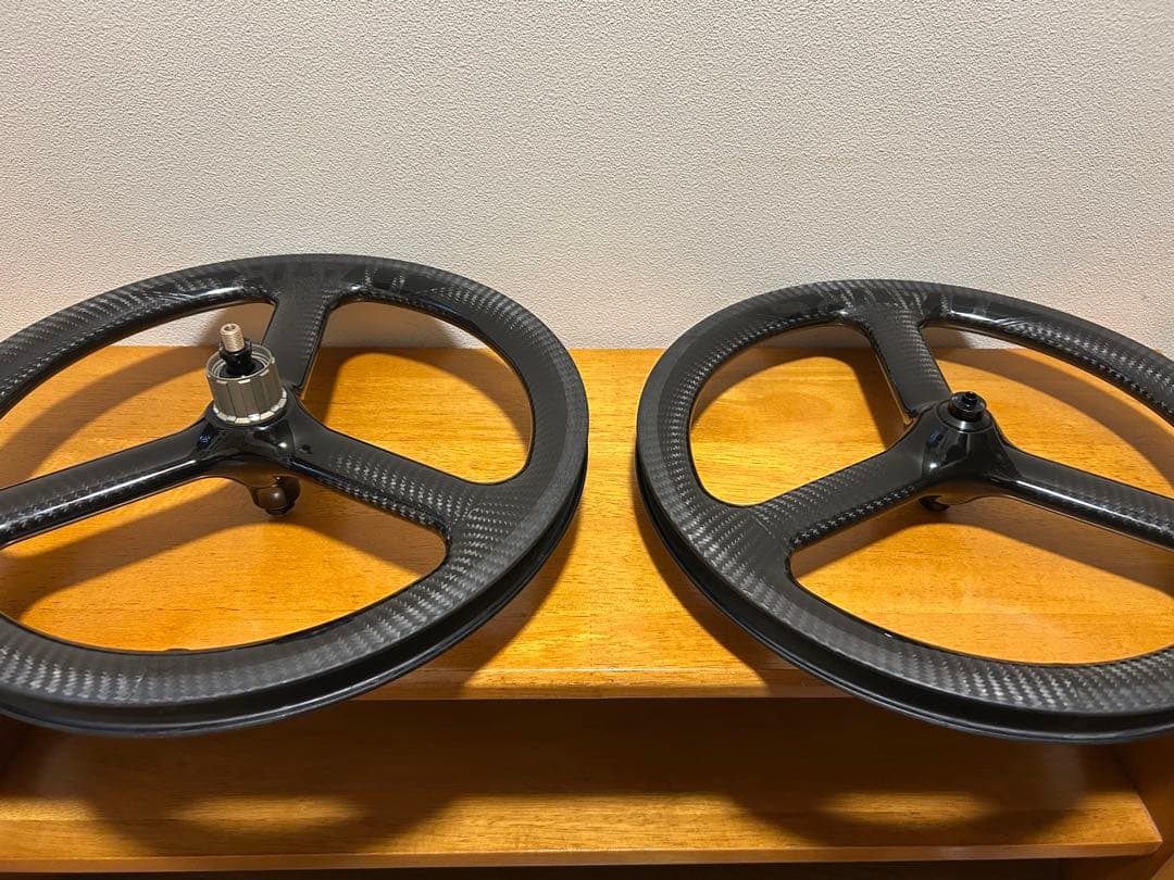 ブロンプトン用カーボンホイール 外装7速対応 T800 74-112ミリ