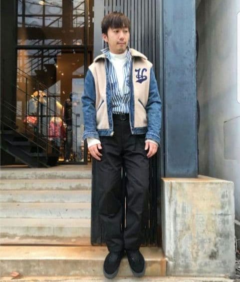 希少【L】サイズ☆良品☆【フリースボア➕Gジャン】の融合❗グリズリー熊ジャン‼️