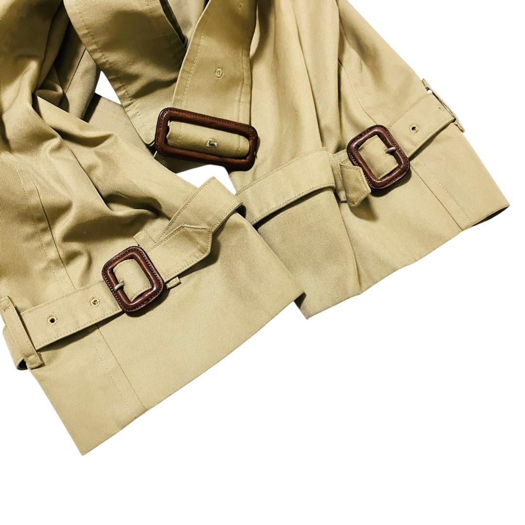 バーバリーズ ベルト付 トレンチ ノバチェック ベージュ ステンカラーコート