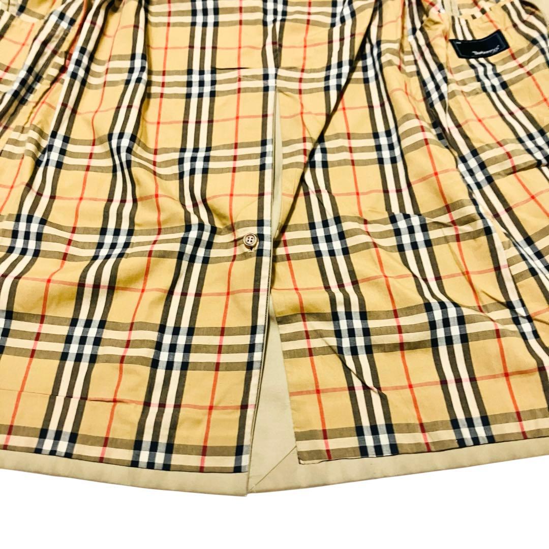 バーバリーズ ベルト付 トレンチ ノバチェック ベージュ ステンカラーコート