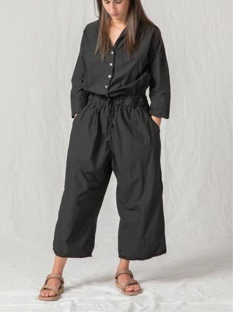 album di famiglia コットンジャンプスーツ オールインワン 紺