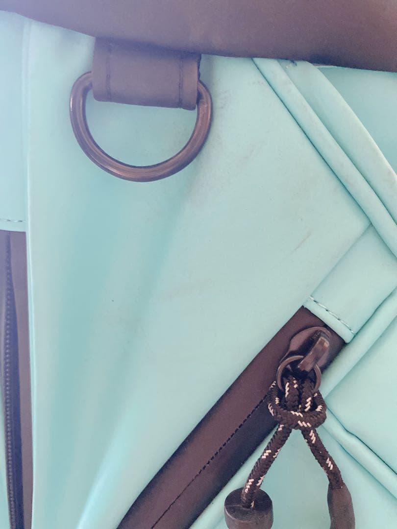 monzee ゴルフバッグ 水色 スタンド付き