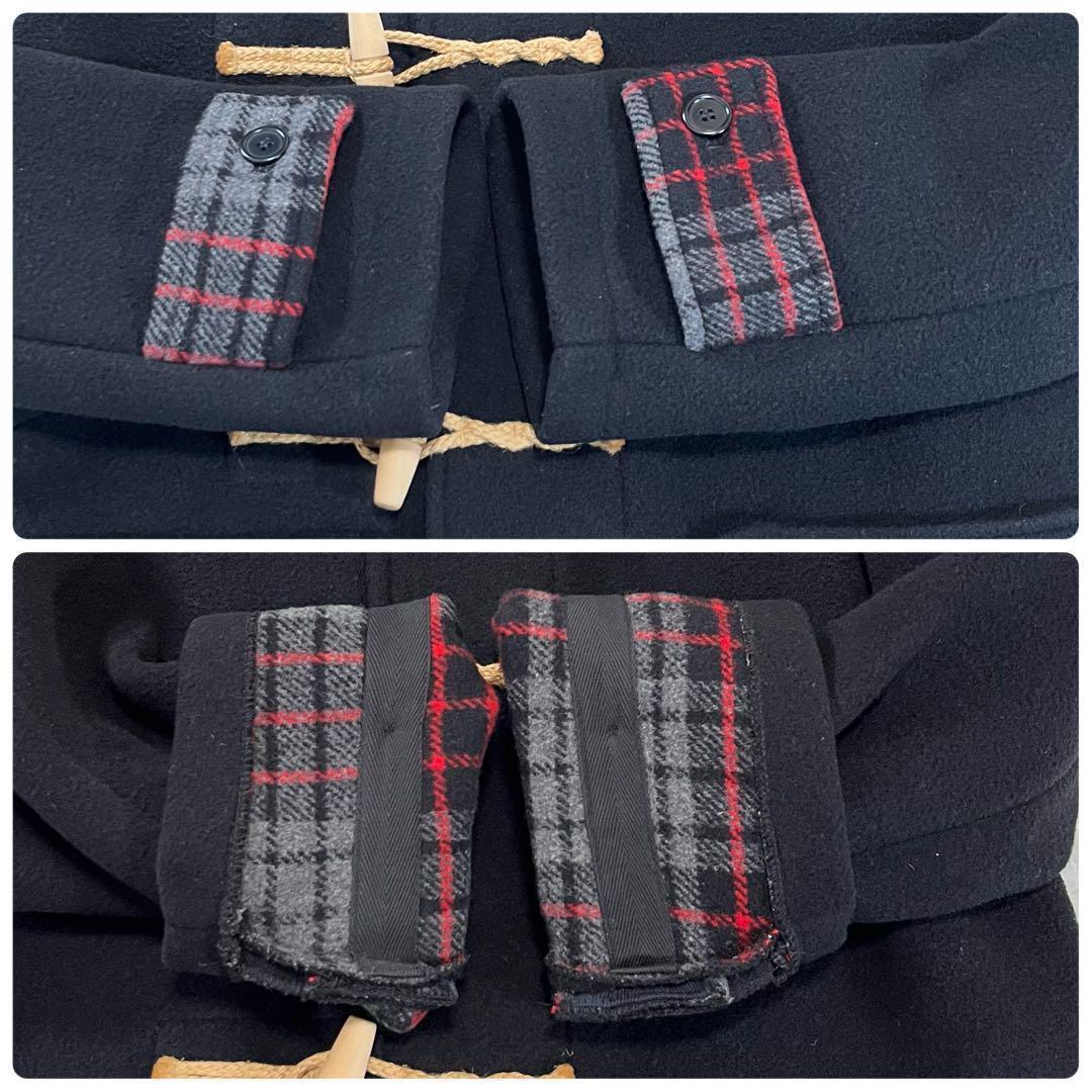 英国製✨グローバーオール×SILAS ダッフルコート　ウール　ブラック　Lサイズ