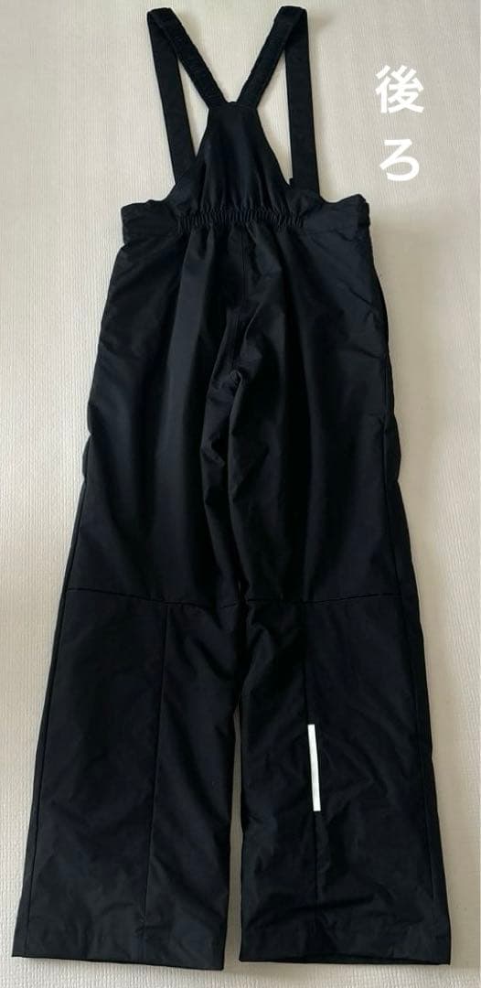 DESCENTE 子ども用スノーボードウェア 上下セット 黒蛍光イエロー 160