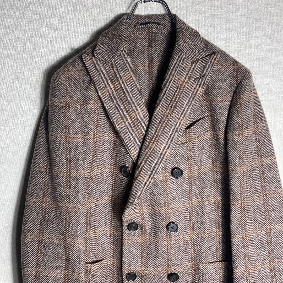 【定価16万円】ラルディーニ ヘリンボーン オーバーペーン チェスターコート.