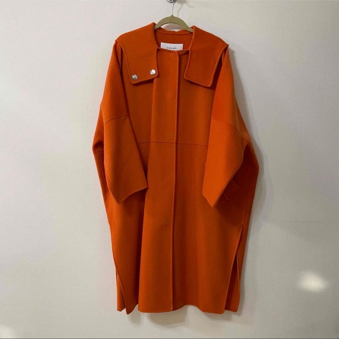 ルシェルブルー Hooded Over Coat オレンジ - メルカリ