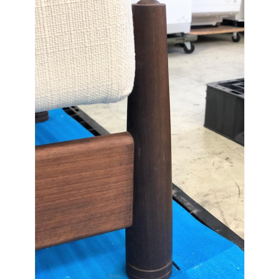 ■COMPLEX■ボンネビル　クラブチェア　1Pソファ　白　ミッドセンチュリー