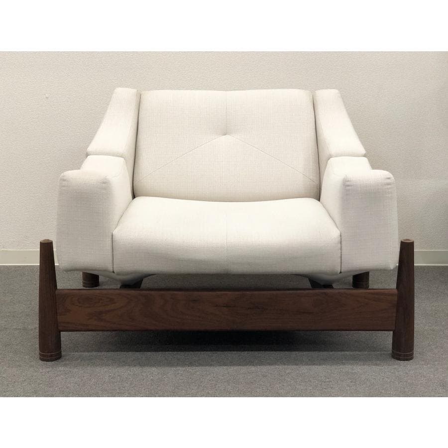 ■COMPLEX■ボンネビル　クラブチェア　1Pソファ　白　ミッドセンチュリー