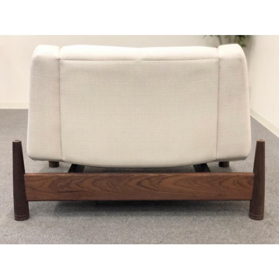 ■COMPLEX■ボンネビル　クラブチェア　1Pソファ　白　ミッドセンチュリー