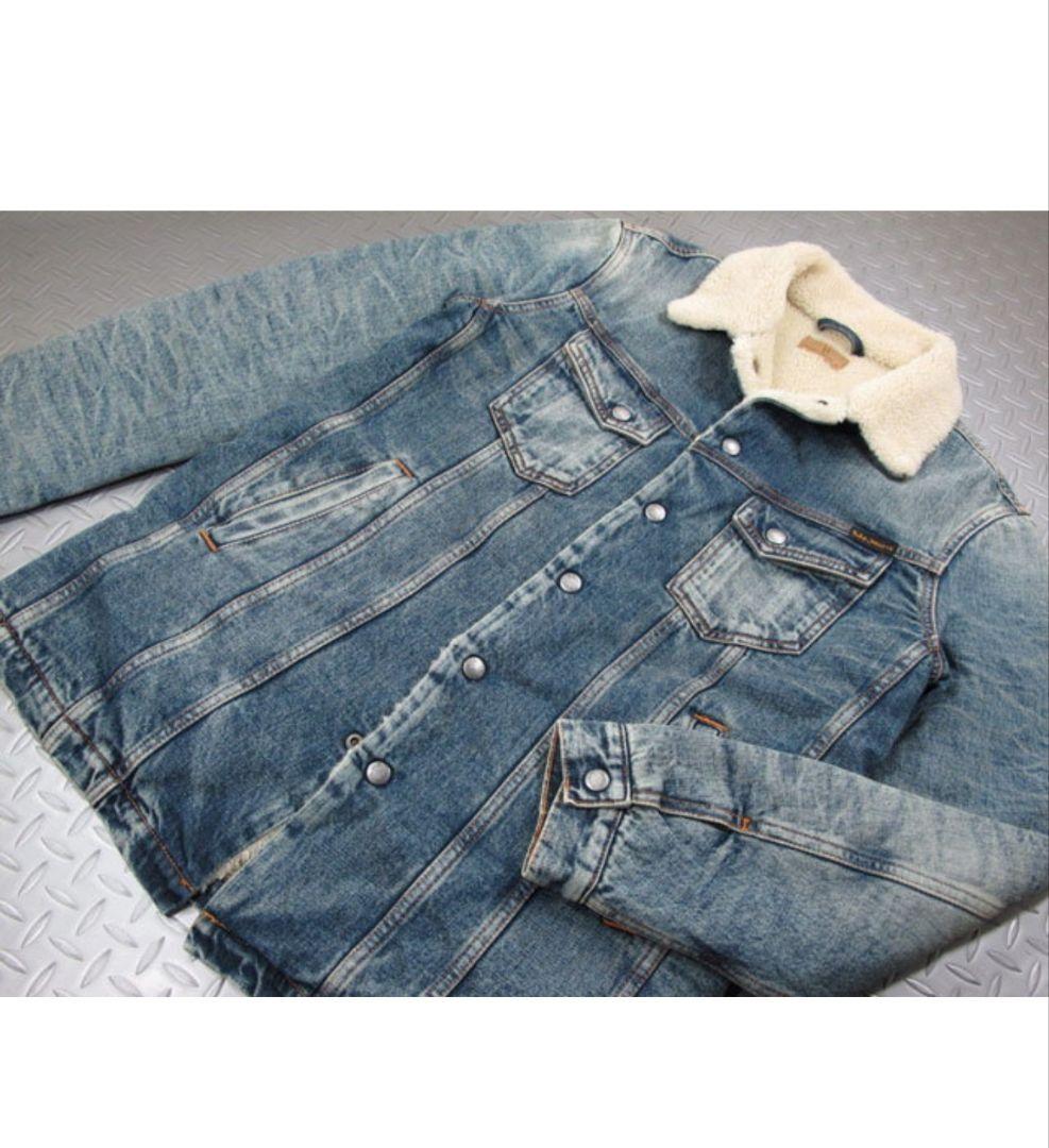 Nudie Jeans ヌーディージーンズ LENNY ボア付 Gジャン