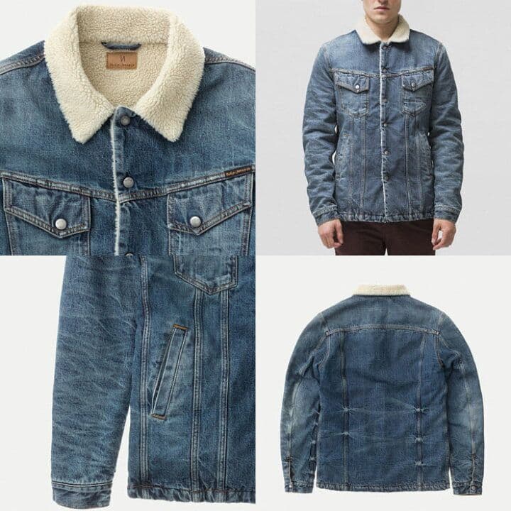 Nudie Jeans ヌーディージーンズ LENNY ボア付 Gジャン