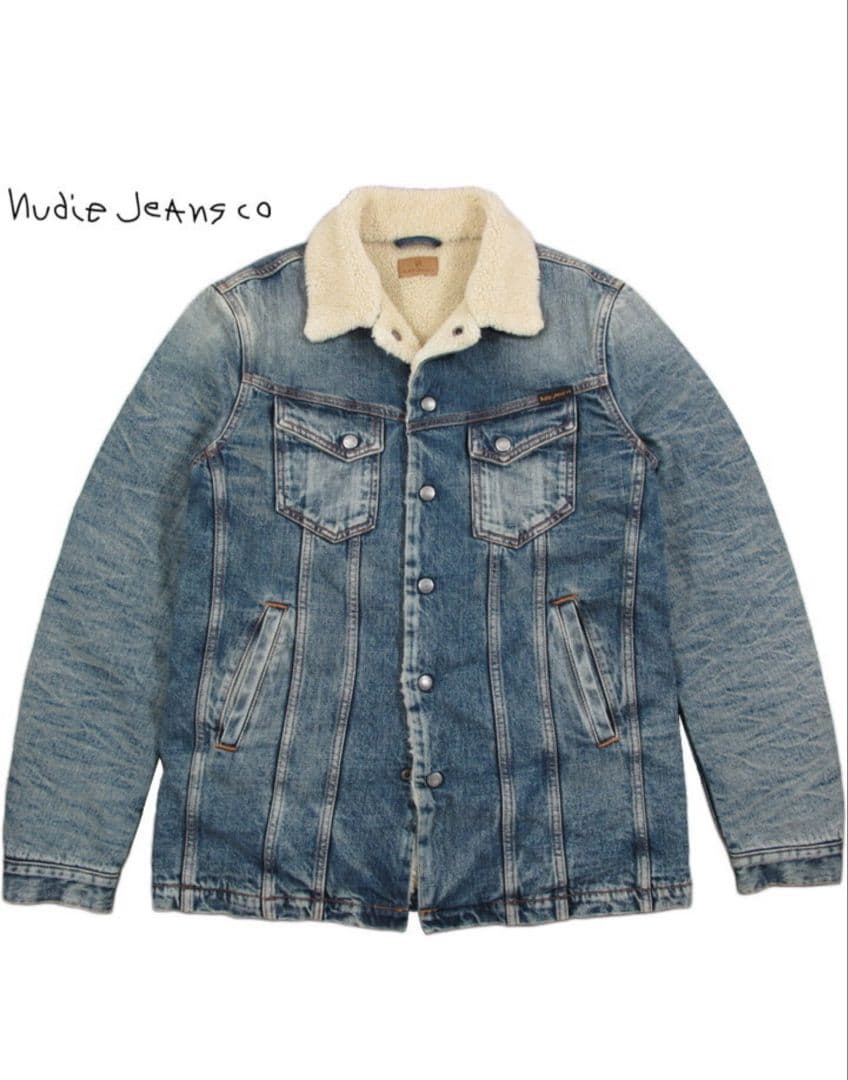 Nudie Jeans ヌーディージーンズ LENNY ボア付 Gジャン