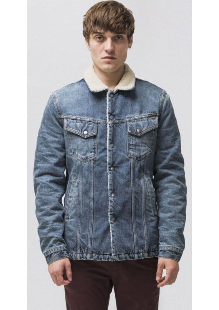 Nudie Jeans ヌーディージーンズ LENNY ボア付 Gジャン