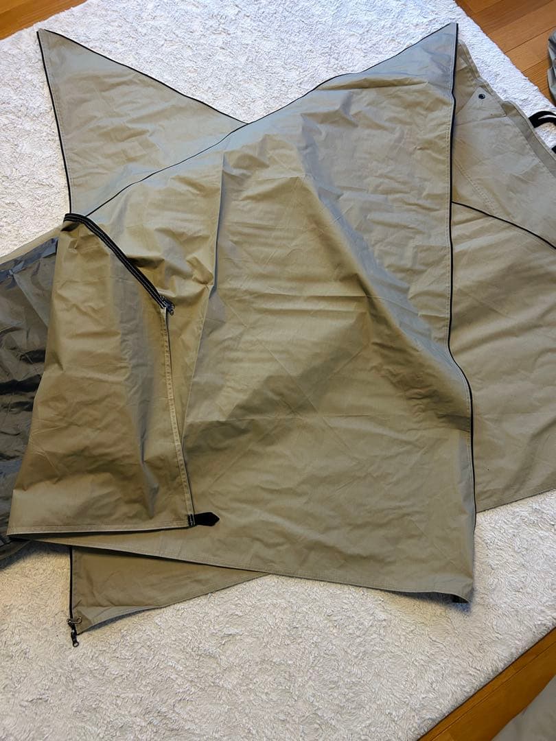 FIELDOOR パップテント TC 320 （サイドシート +前幕付き）