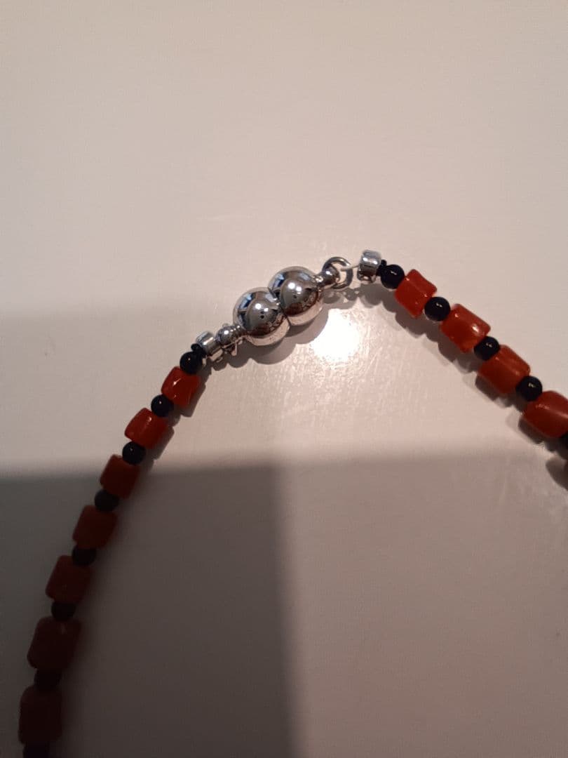 赤いビーズブレスレット3本セット