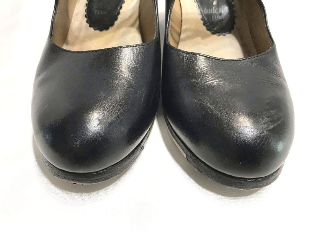ブレリアbuleria フラメンコシューズ パンプス37ハーフ 23.5cm黒系