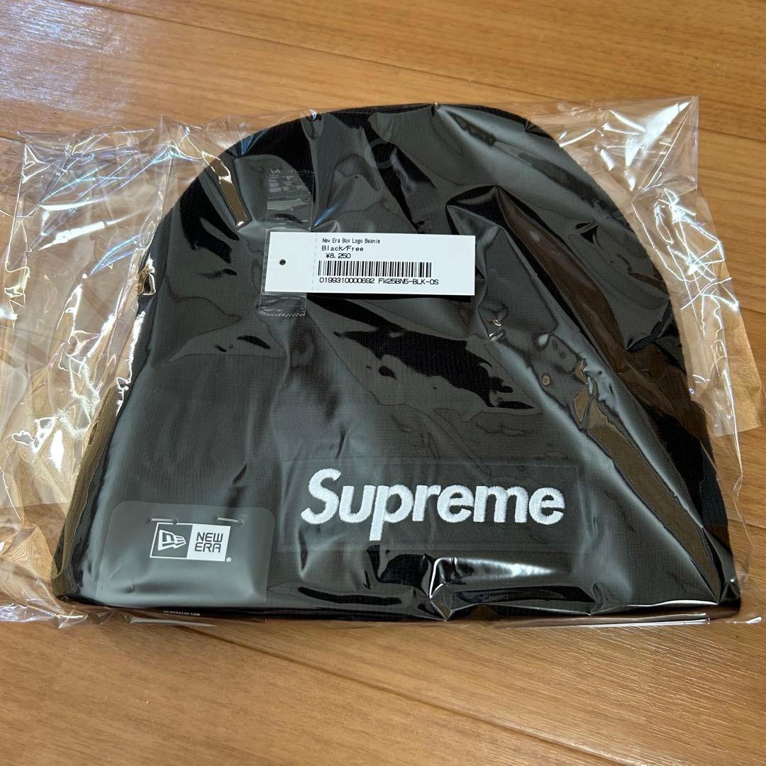 Supreme New Era Box Logo Beanie ブラック 新品