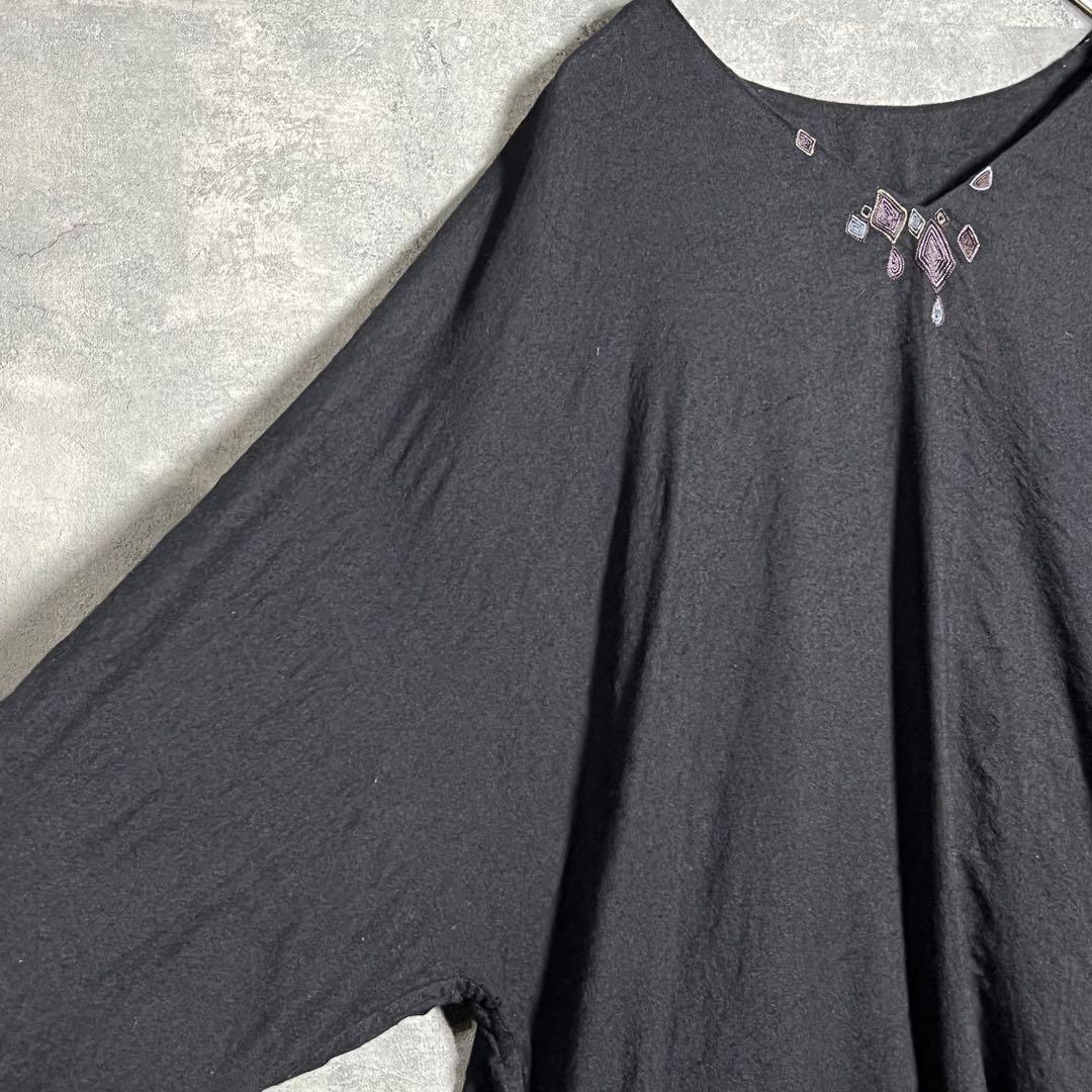 ヨーガンレール（JURGEN LEHL）の長袖刺繍ワンピース　M