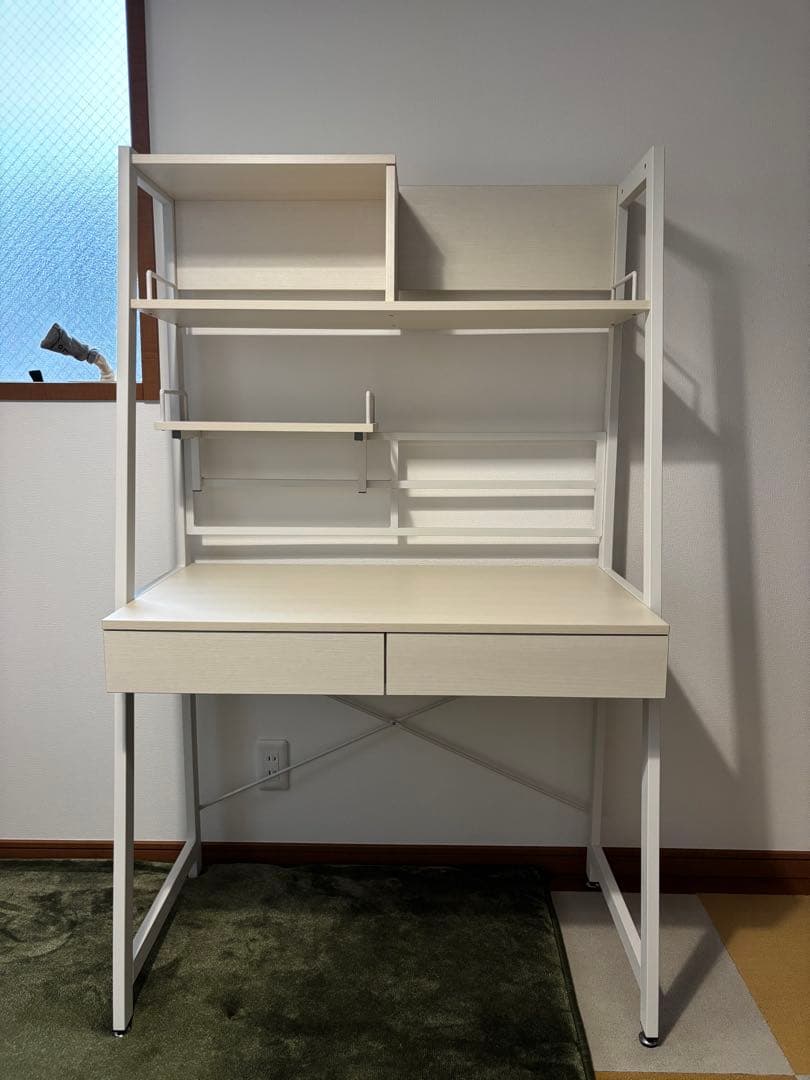 【美品】ニトリ　省スペースデスク 引出し付き