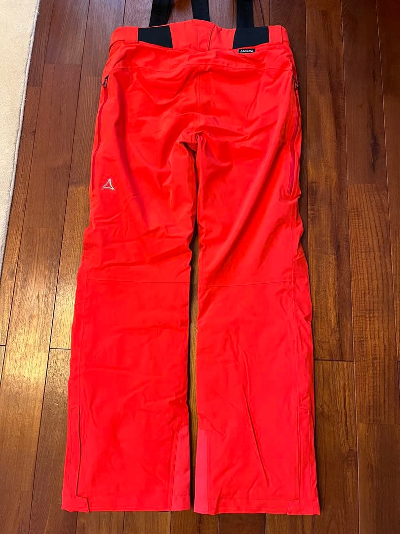 超美品！Schöffel 赤 スキーウェア サスペンダー付き Lサイズ - メルカリ