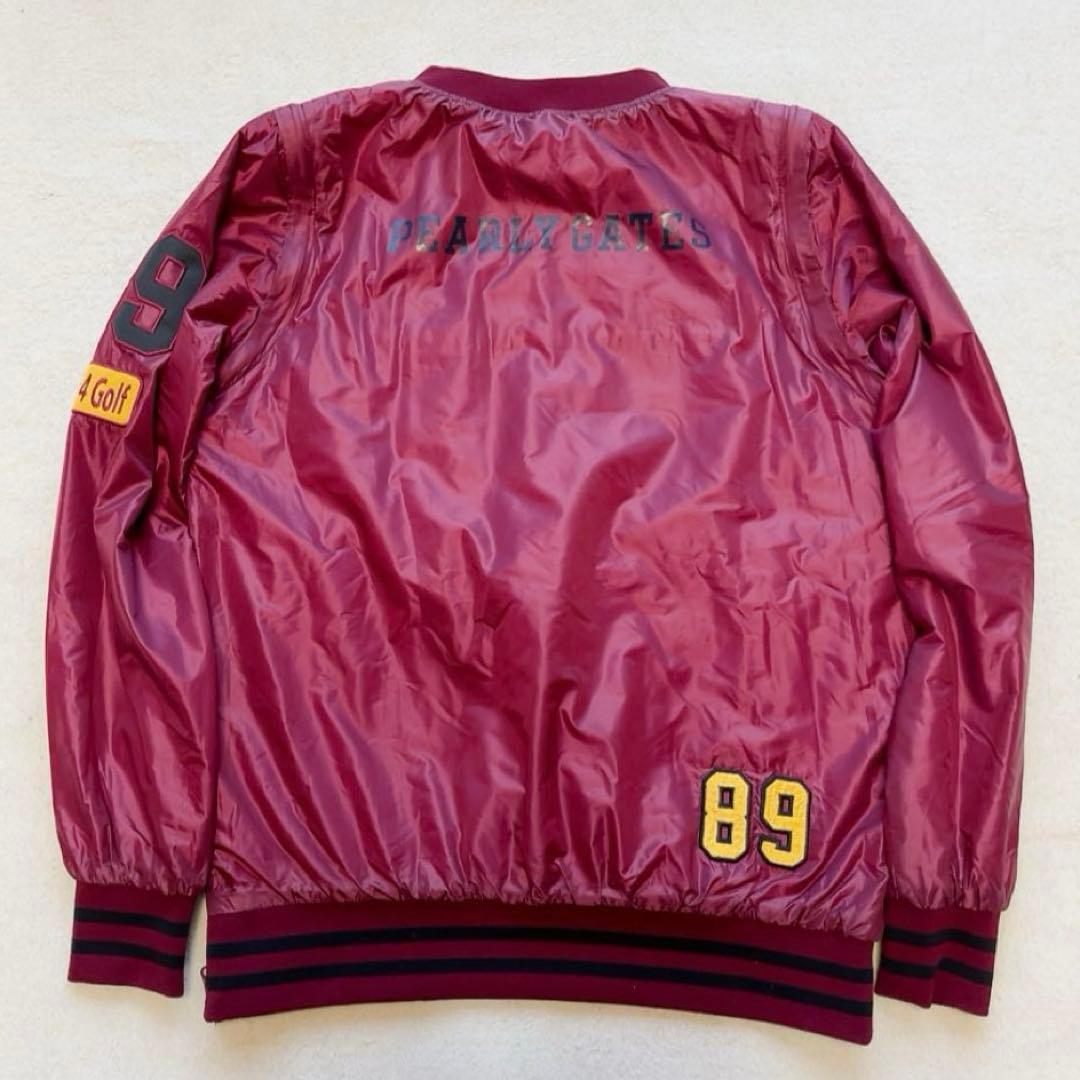 美品　パーリーゲイツ　リバーシブル　4way　中綿　スニード　ベスト　ワッペン