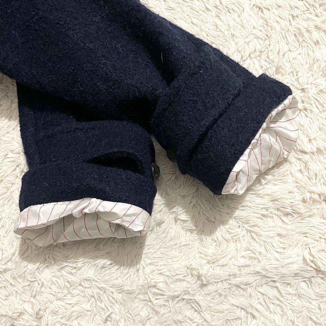 【極美品】ザ ジジ ショールカラーチェスターコート アルパカ混 ネイビー 46