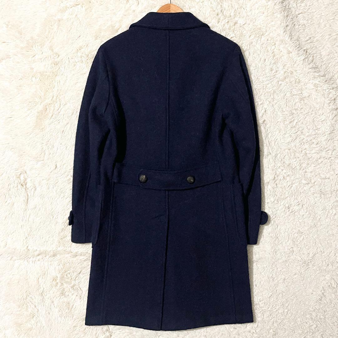 【極美品】ザ ジジ ショールカラーチェスターコート アルパカ混 ネイビー 46