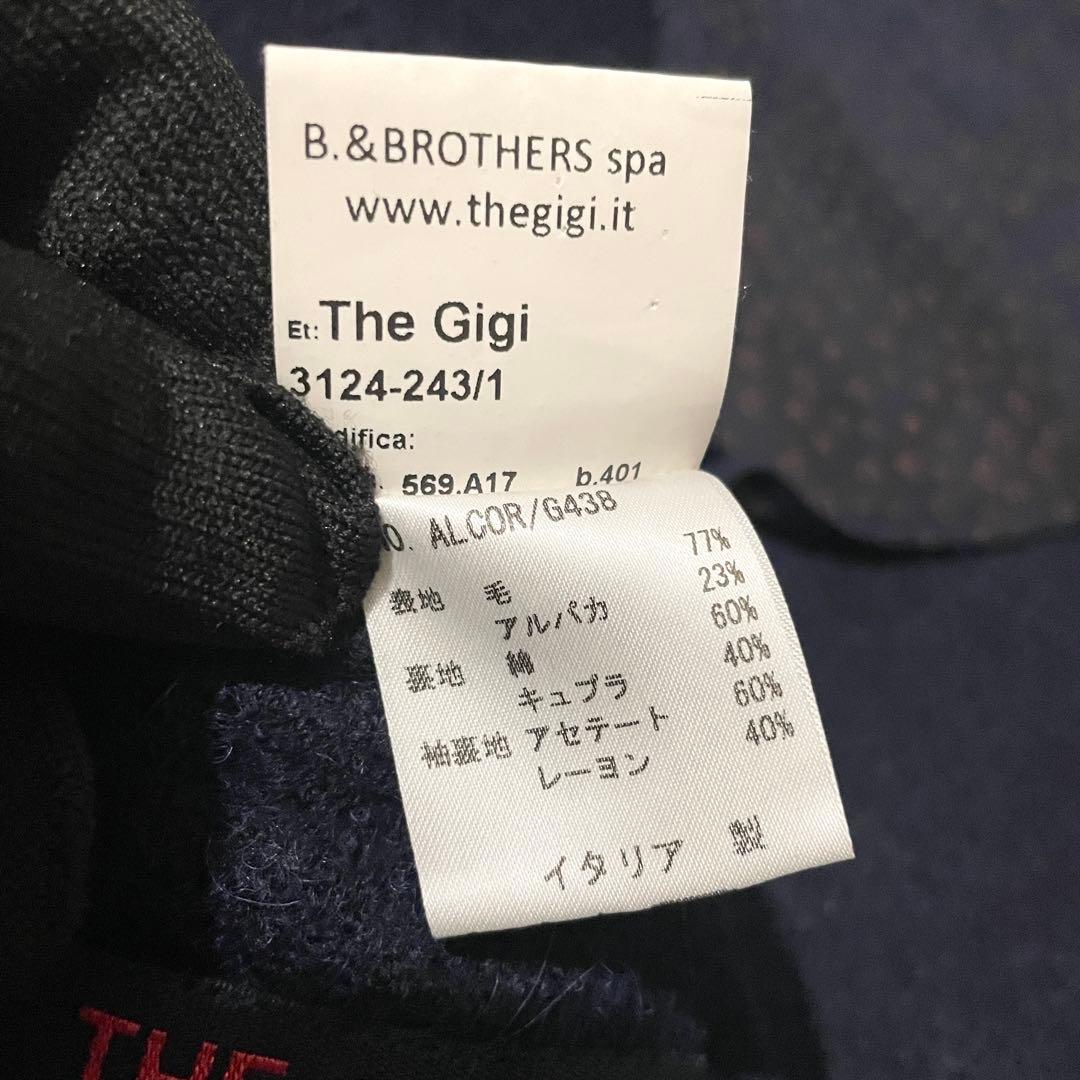 【極美品】ザ ジジ ショールカラーチェスターコート アルパカ混 ネイビー 46