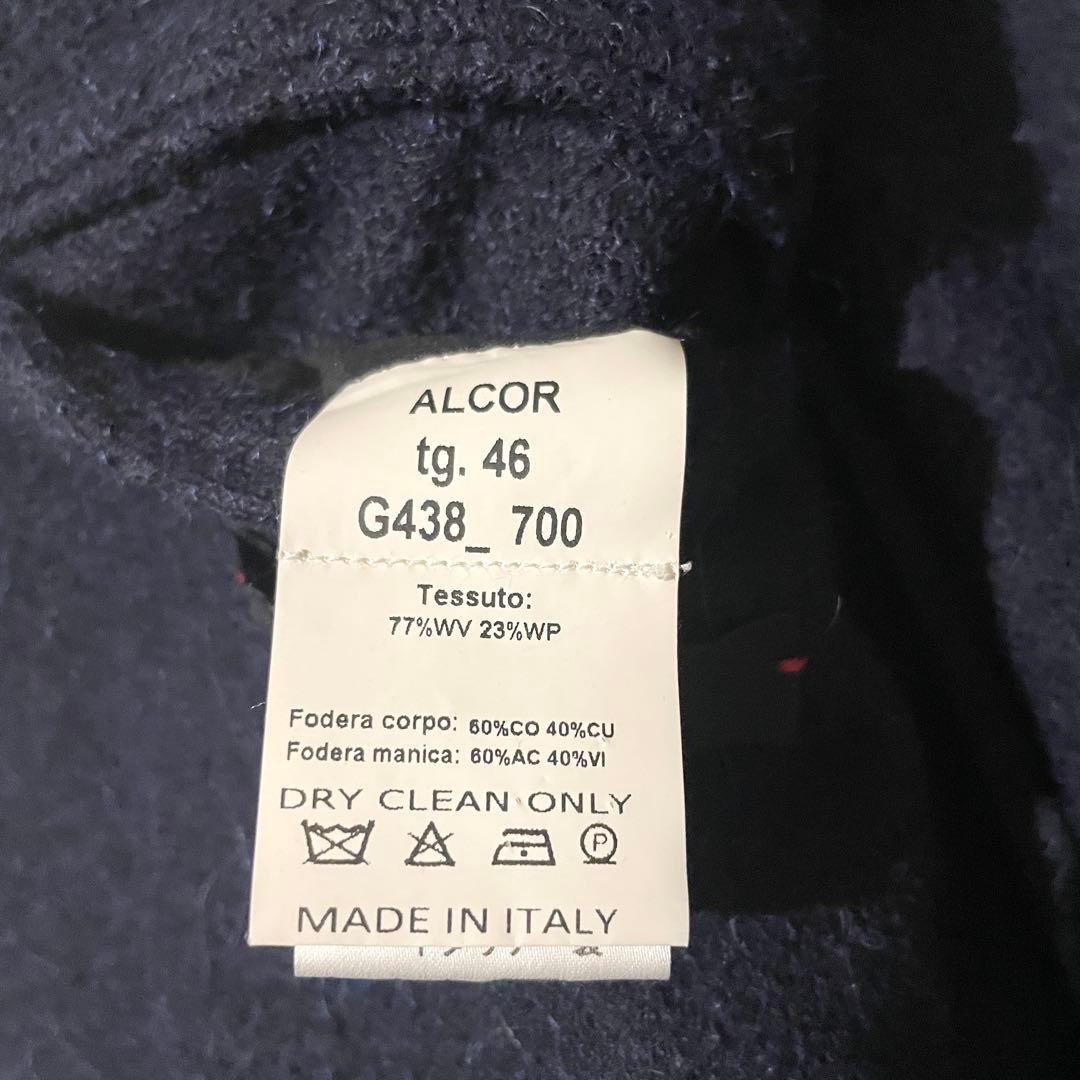 【極美品】ザ ジジ ショールカラーチェスターコート アルパカ混 ネイビー 46