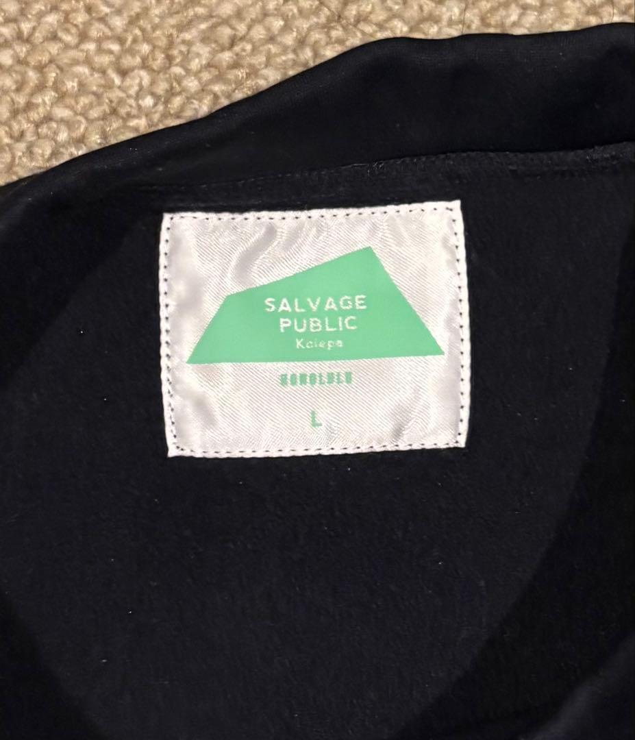 サルベージパブリック コレパ 裏起毛スウェット ネイビー L