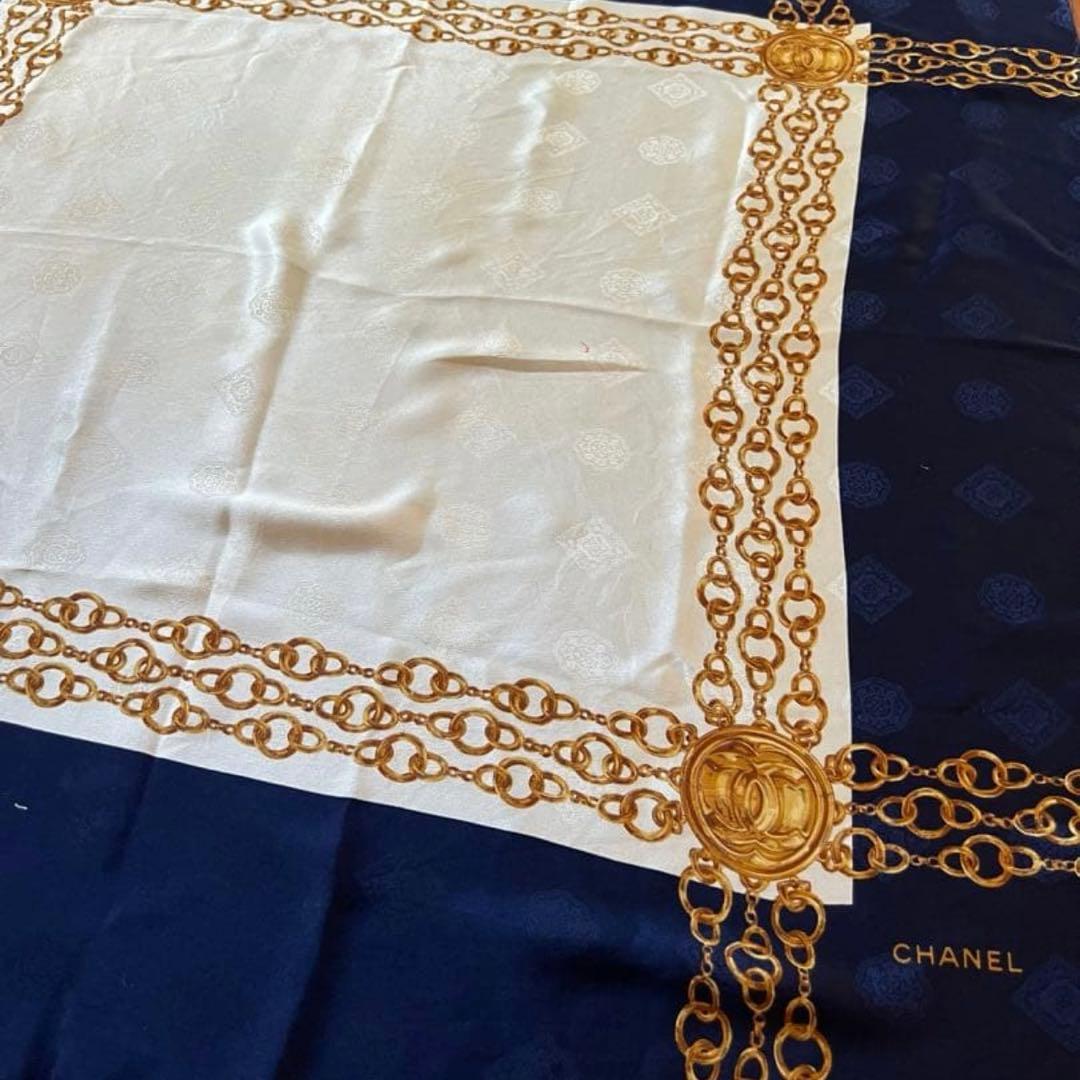 Vintage CHANEL CHAIN SCARF シャネル　スカーフ