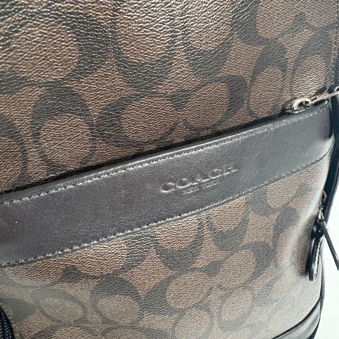 COACH コーチ ボディバッグ シグネチャー ブラック F54787