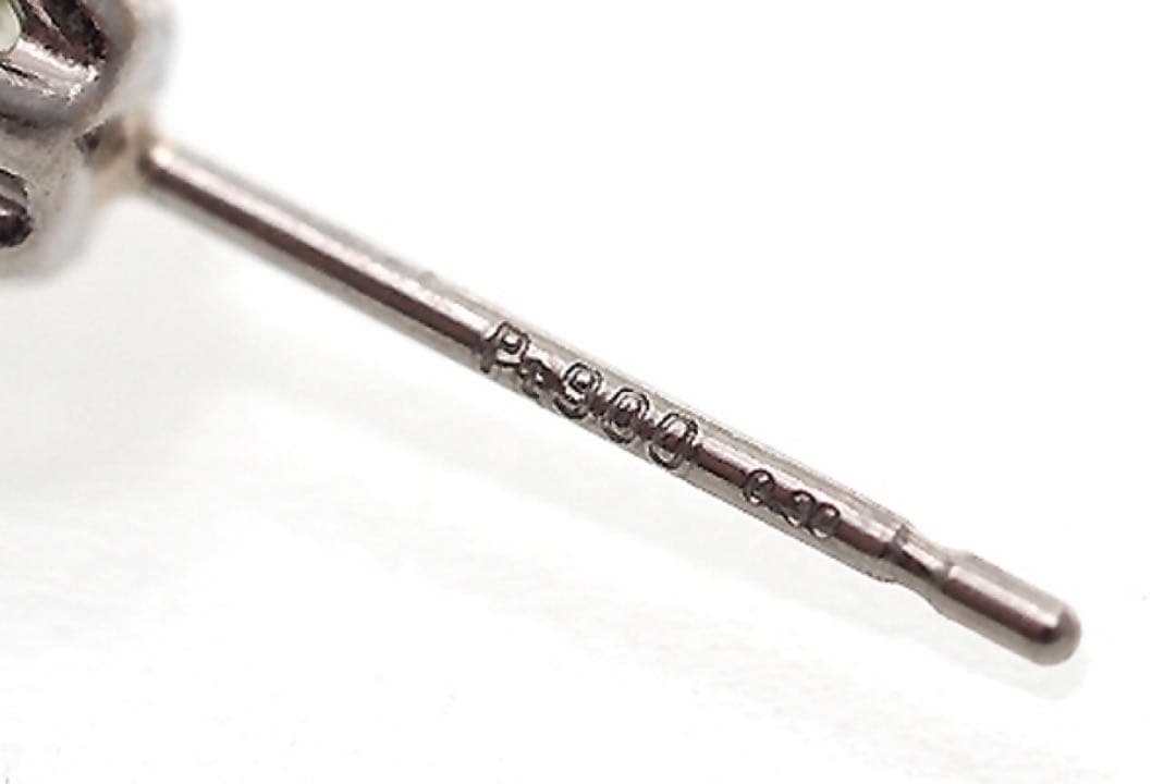 ザ*迎様 プラチナ900 ダイヤモンド0.29ct 片耳ピアス 中央宝石 片方ピ