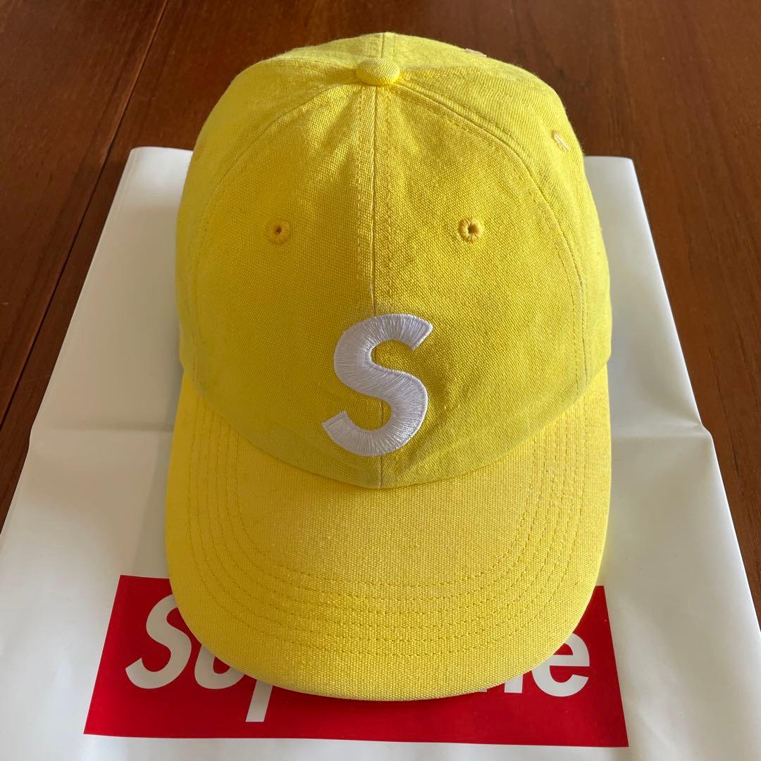 SUPREME イエロー キャップ Sの刺繍 - メルカリ