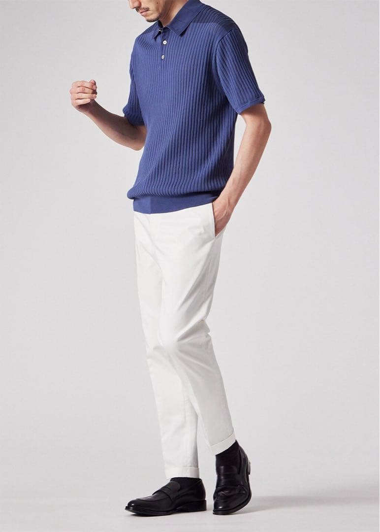 中村圭 パンツ2本 美品 Paulsmithネイビー テーパードスラックス