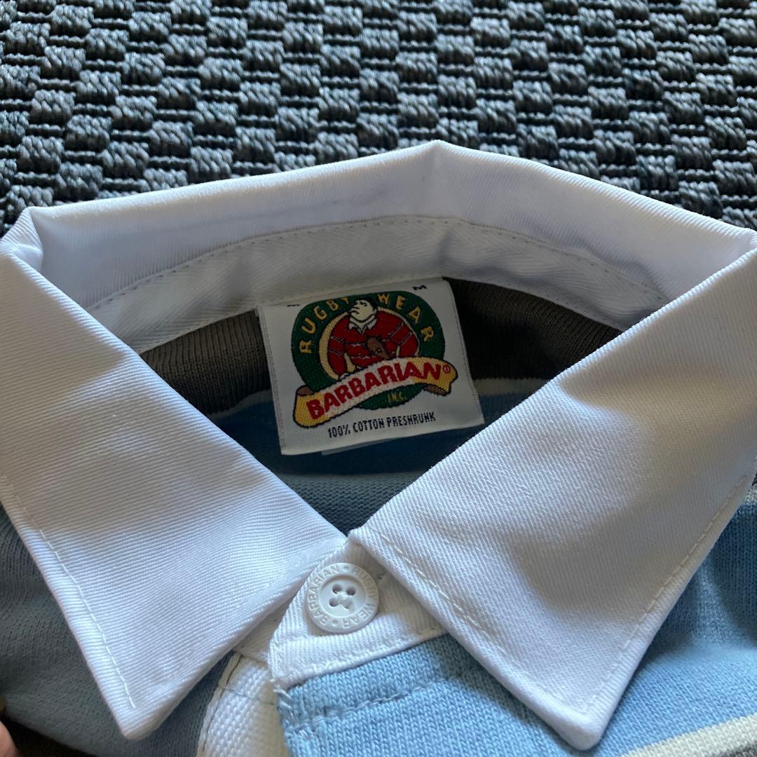 BARBARIAN ラガーシャツ 青とグレー　未使用品