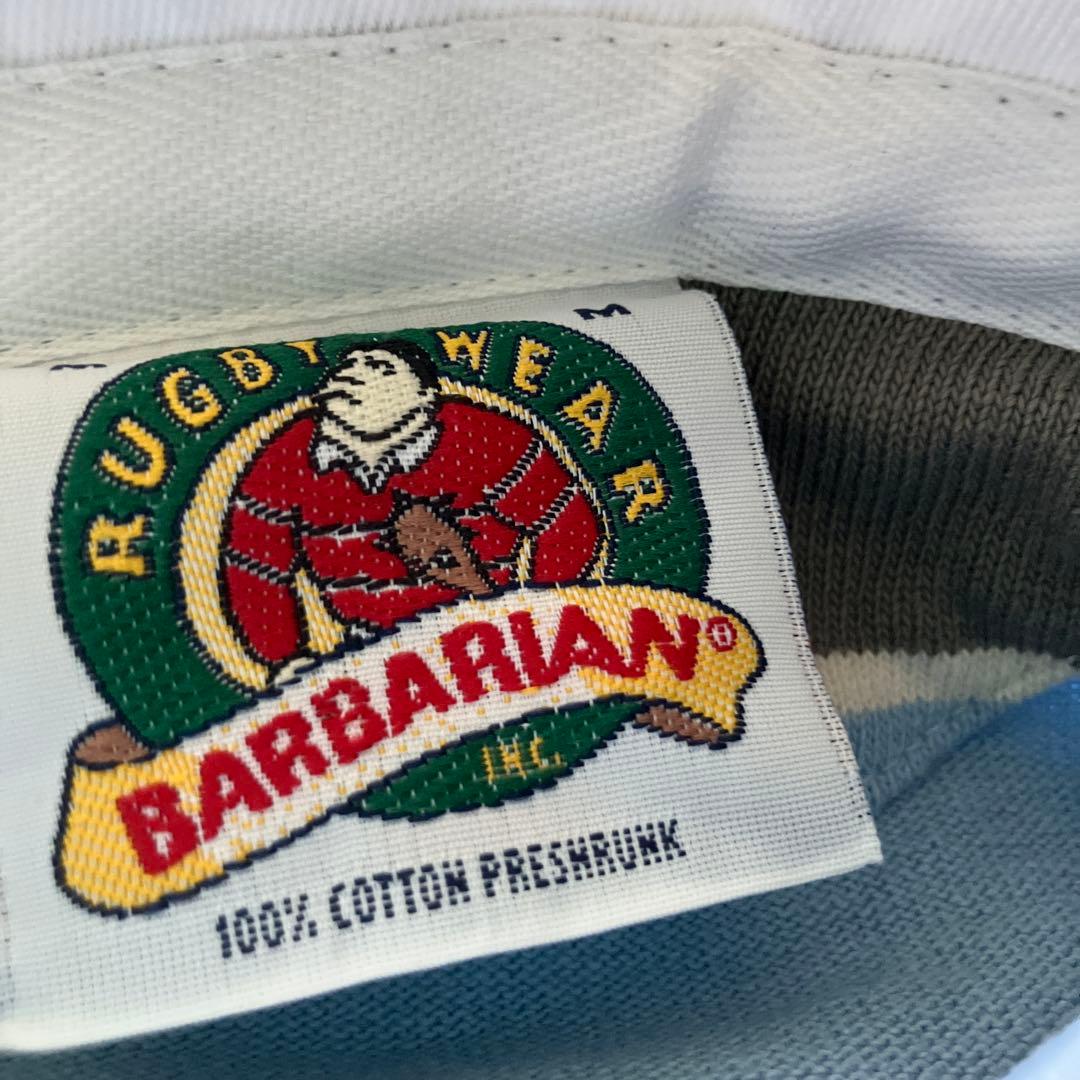 BARBARIAN ラガーシャツ 青とグレー　未使用品