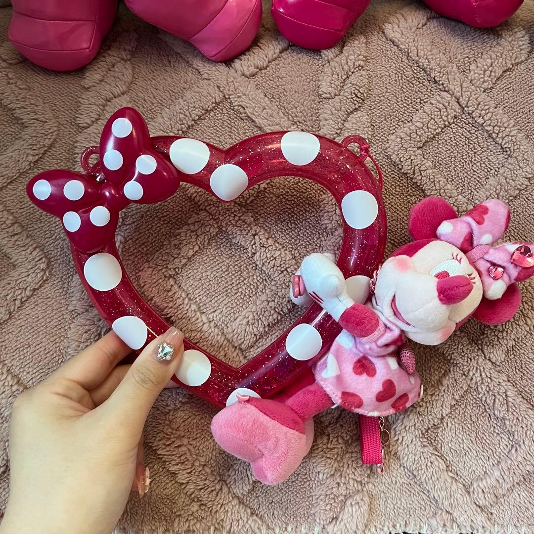 ディズニー ミニー パルパルーザ ぬいぐるみチャーム ハートフルリング