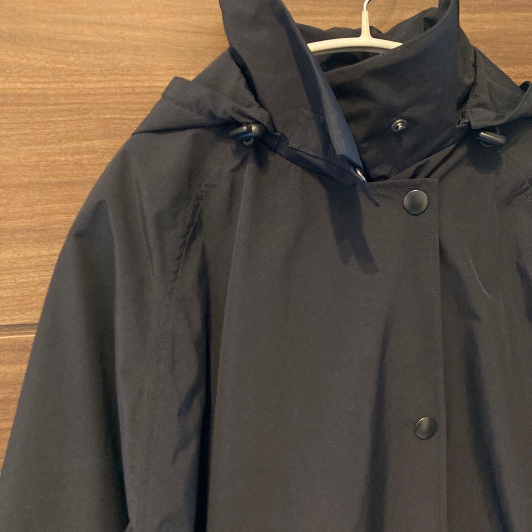 【美品】北欧暮らしの道具店　晴れの日も着たいレインコート ブラック ネイビー