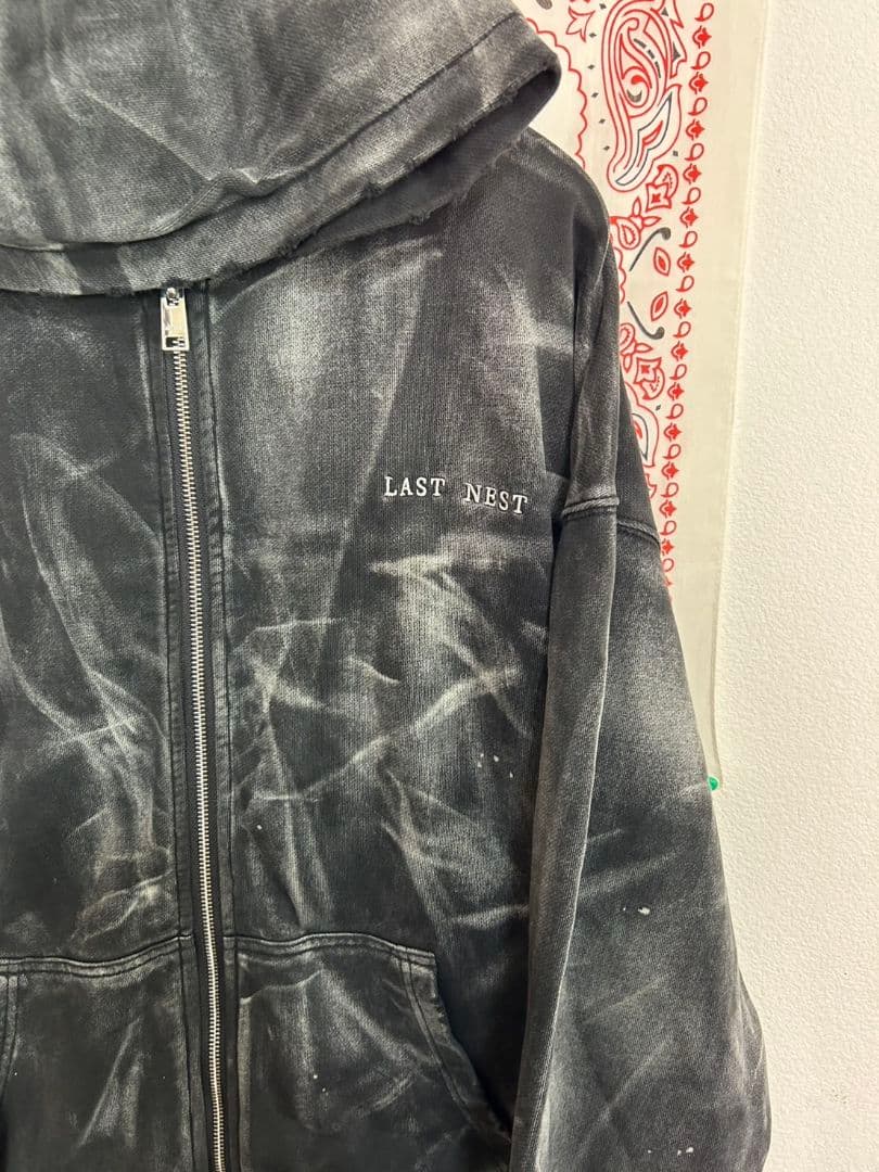 激シブ・即売】LASTNEST ラストネスト ウォッシュド パーカー グレー