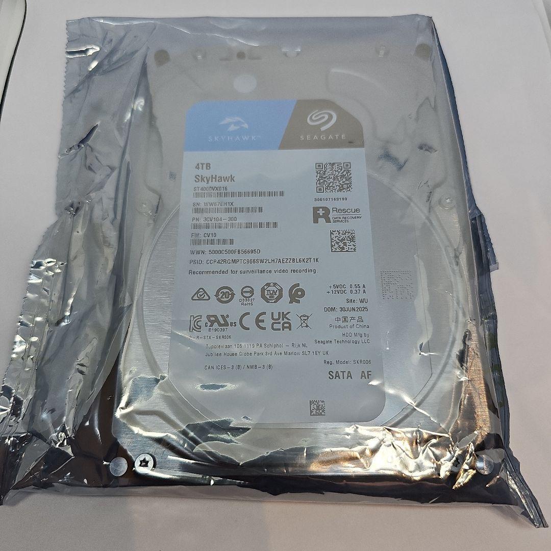 Seagate SkyHawk 4TB SATA HDD 未使用