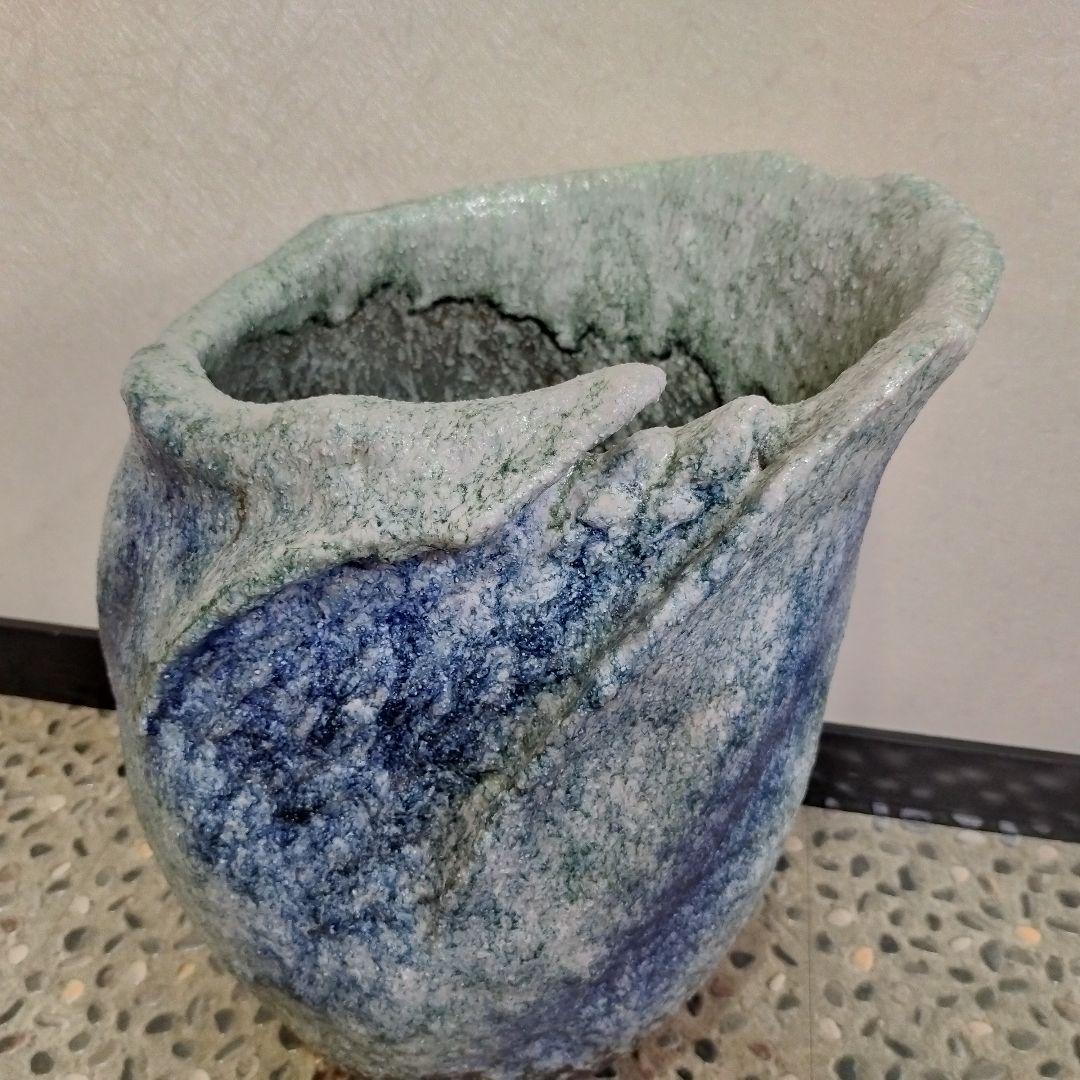 【新品・未使用】清流　傘立　へちもん　信楽焼　インテリア　鉢カバー　壺
